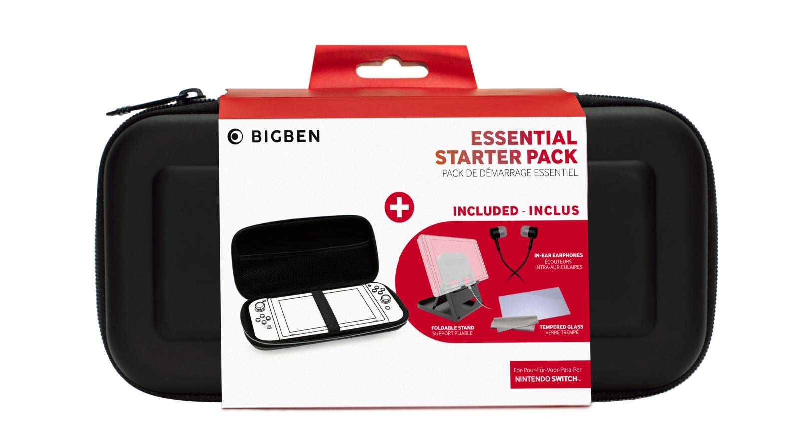 Fundas Y Almacenamiento Bigben Starter Pack ( NINTENDO SWITCH - ) - Funda rígida, protector, auriculares, soporte Fundas Y Almacenamiento Bigben Starter Pack ( NINTENDO SWITCH - ) - Funda rígida, protector, auriculares, soporte